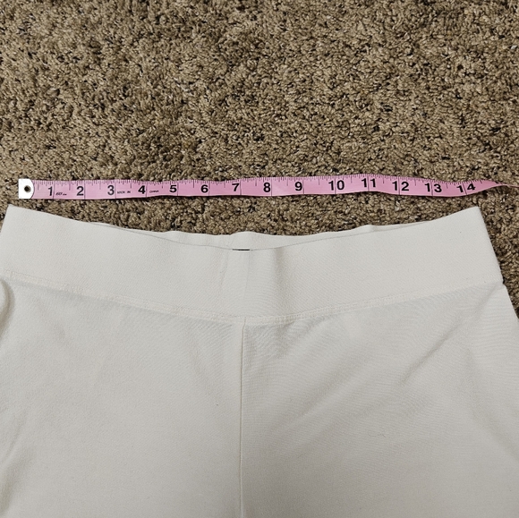 Eileen Fisher S Viscose Nylon Wide Leg White Pants Pull On - Picture 9 of 9